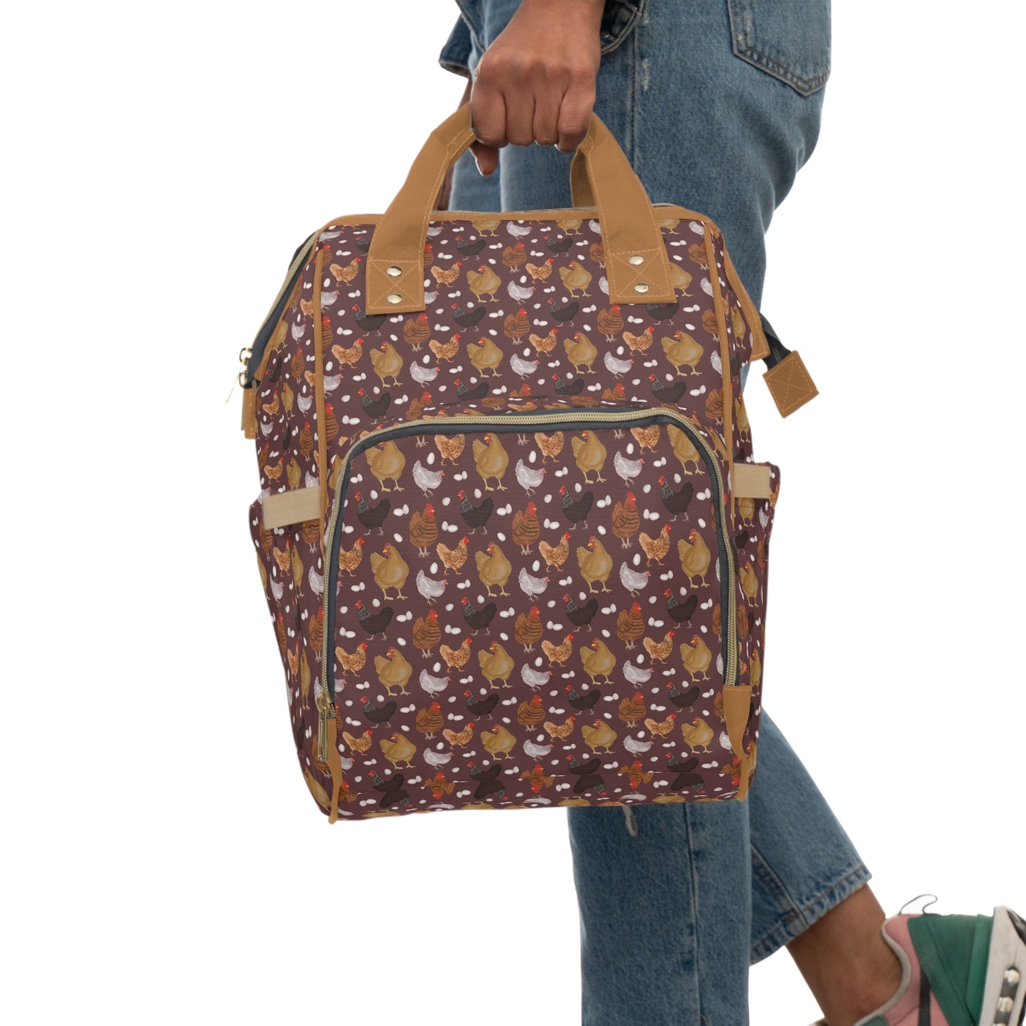 Wild Chickens Diaper Bag Backpack