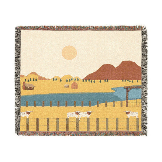 Country Life Cotton Woven Blanket