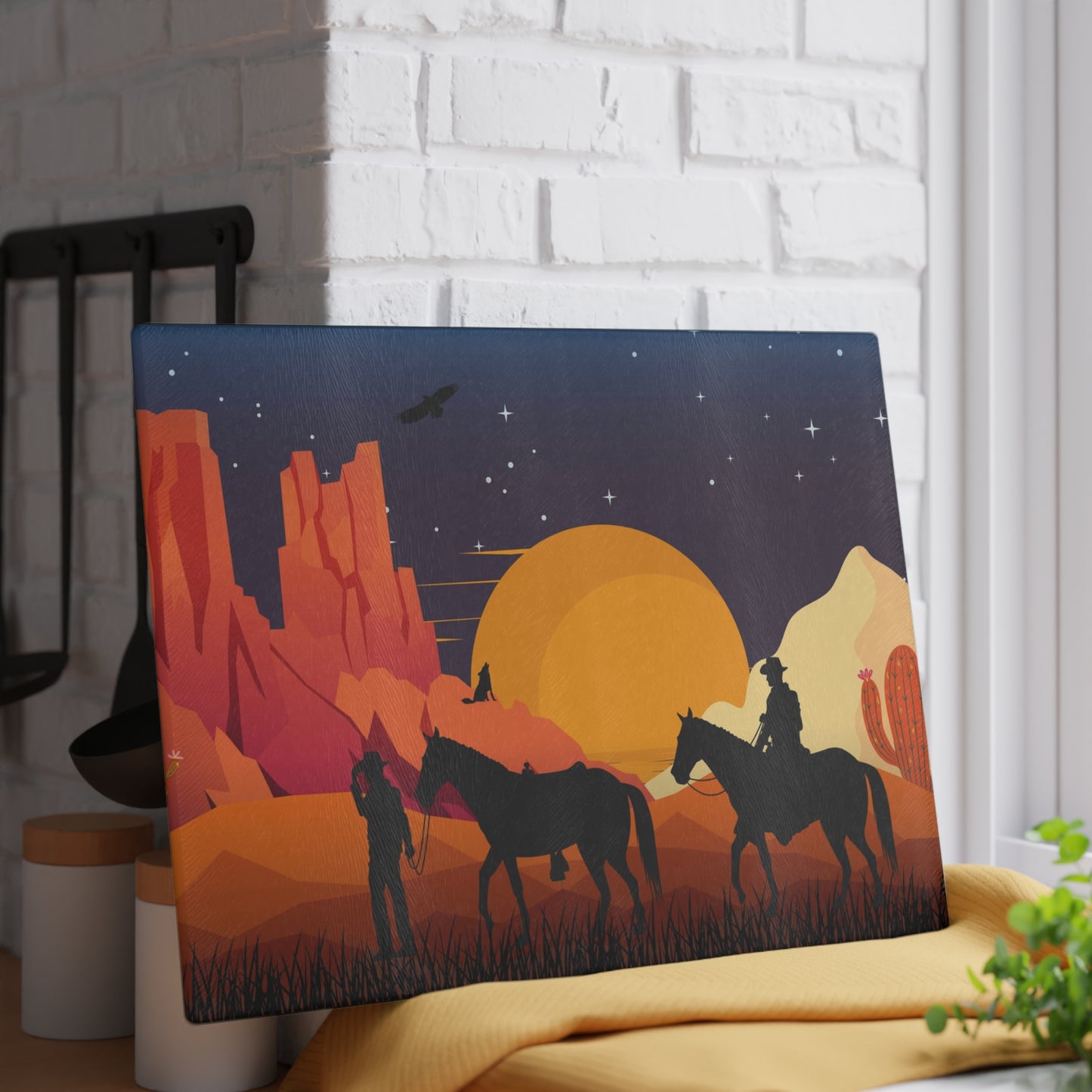 Western Sunset Cutting Board
