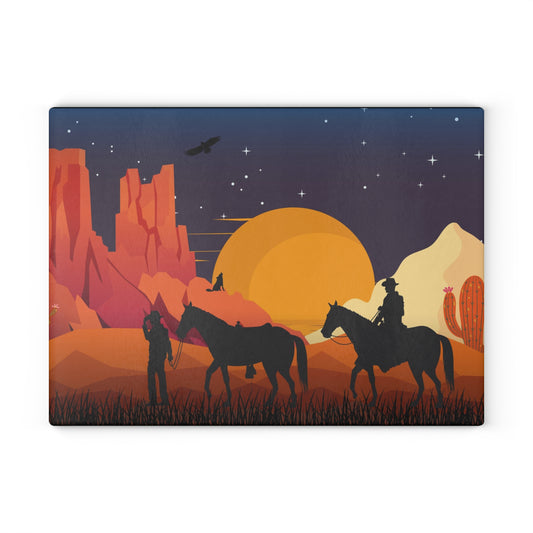 Western Sunset Cutting Board