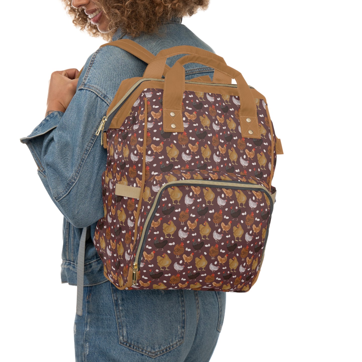 Wild Chickens Diaper Bag Backpack