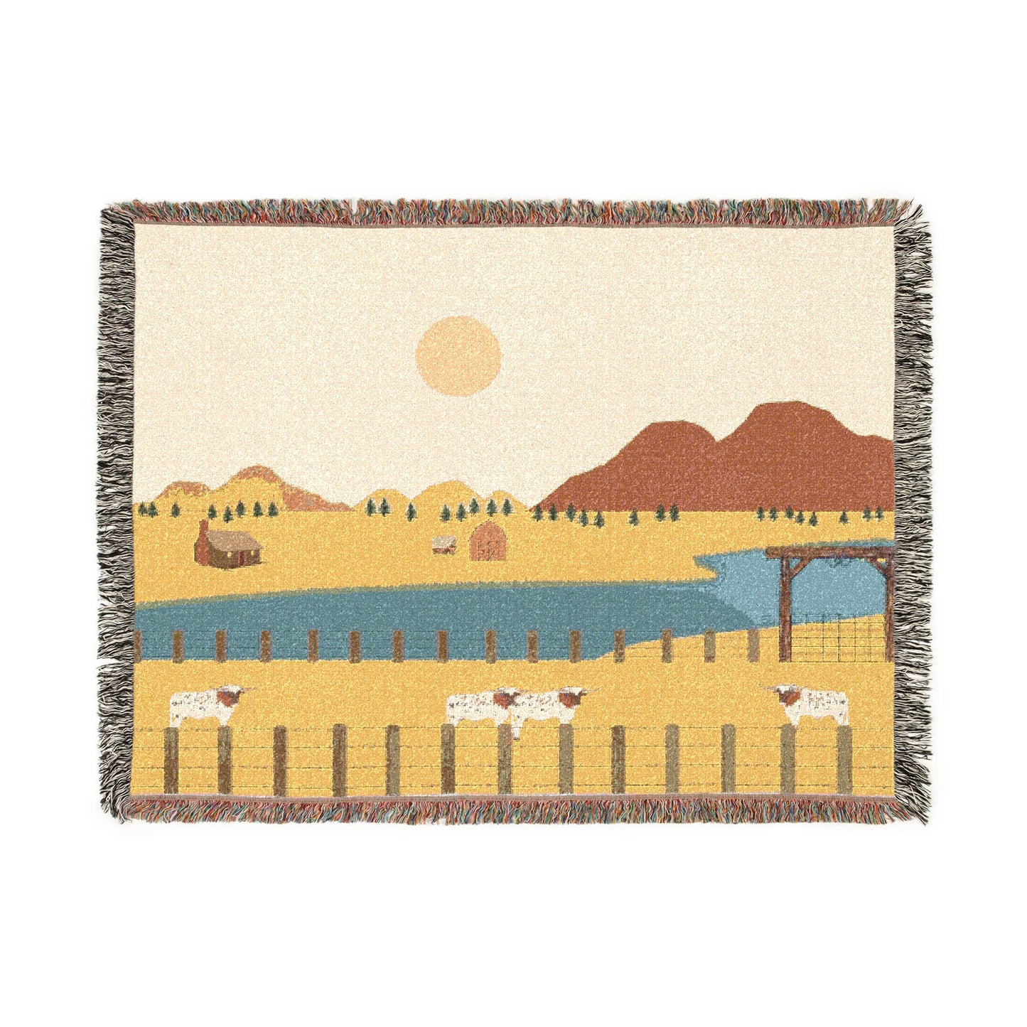 Country Life Cotton Woven Blanket