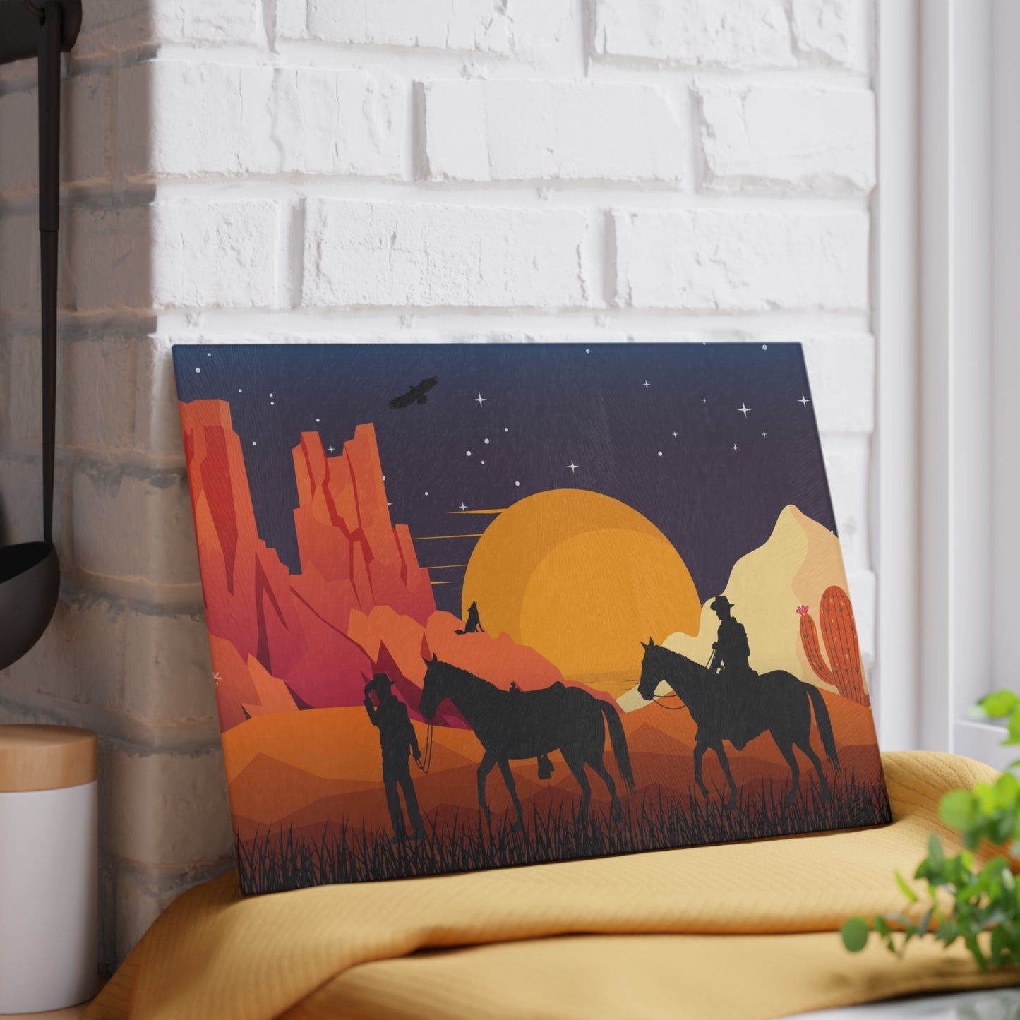 Western Sunset Cutting Board