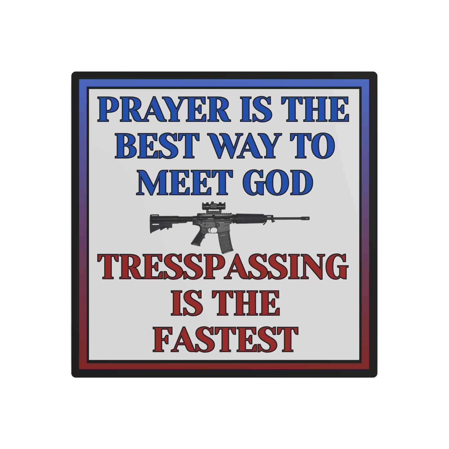 Meeting God - Metal Sign (16" x 16")