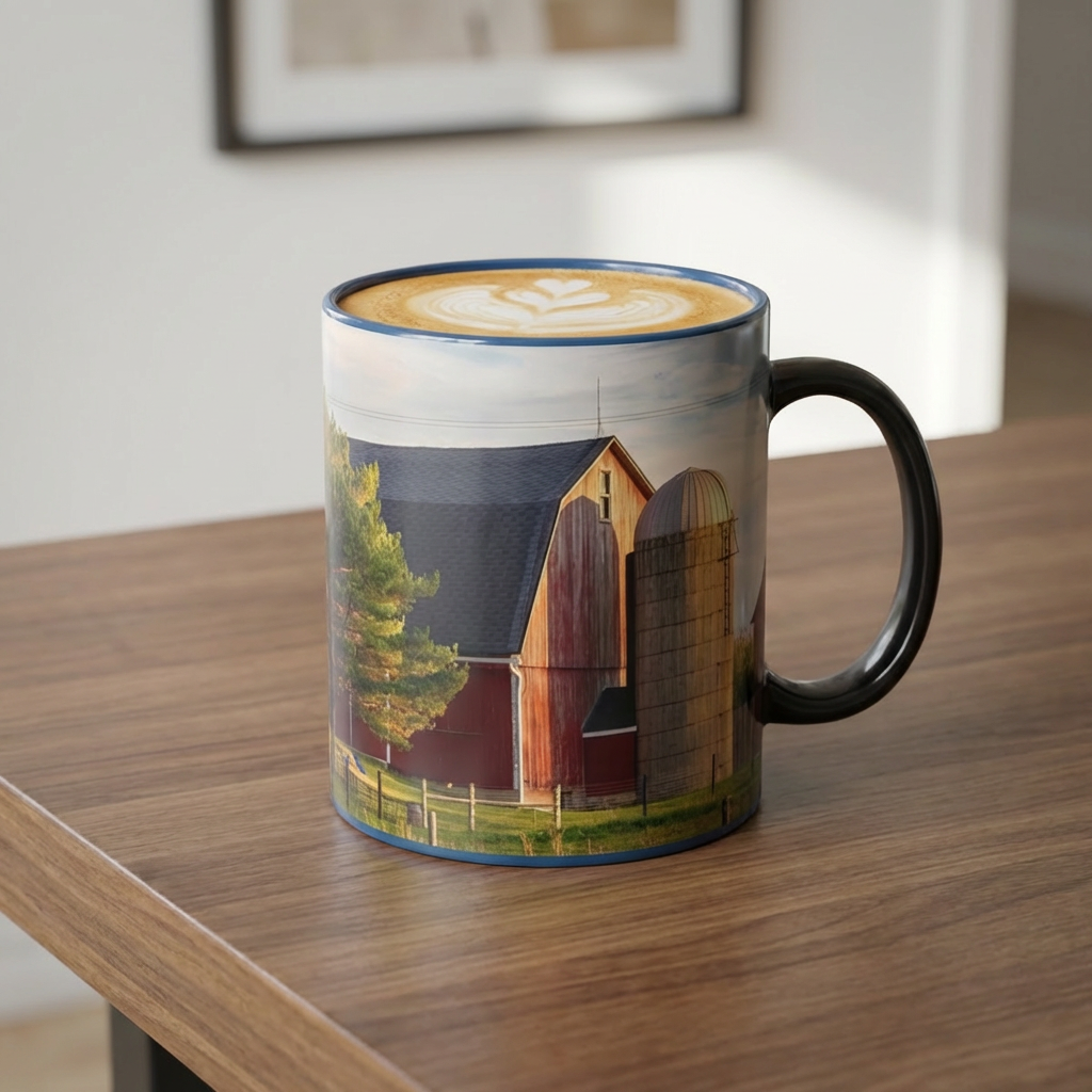 Barn at Golden Hour Magic Mug
