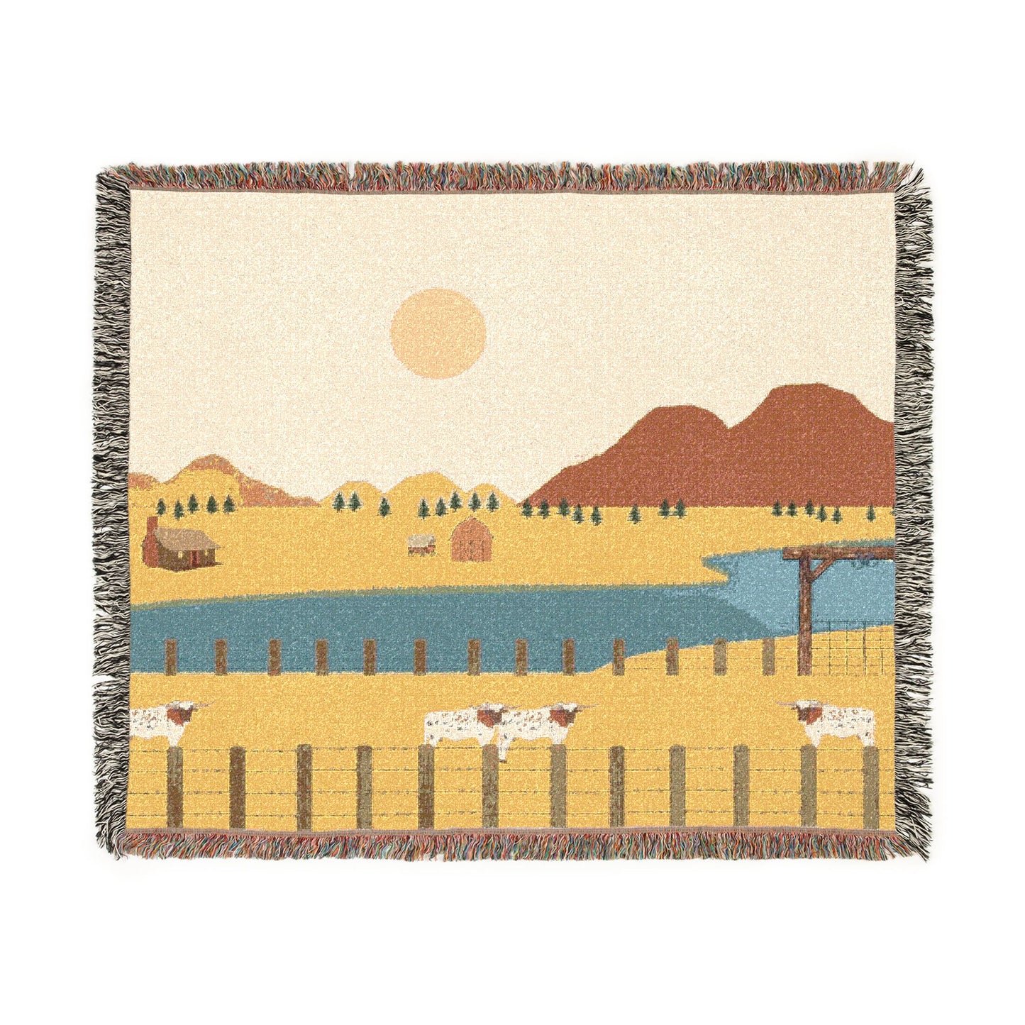 Country Life Cotton Woven Blanket