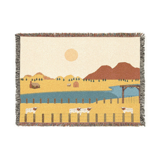 Country Life Cotton Woven Blanket