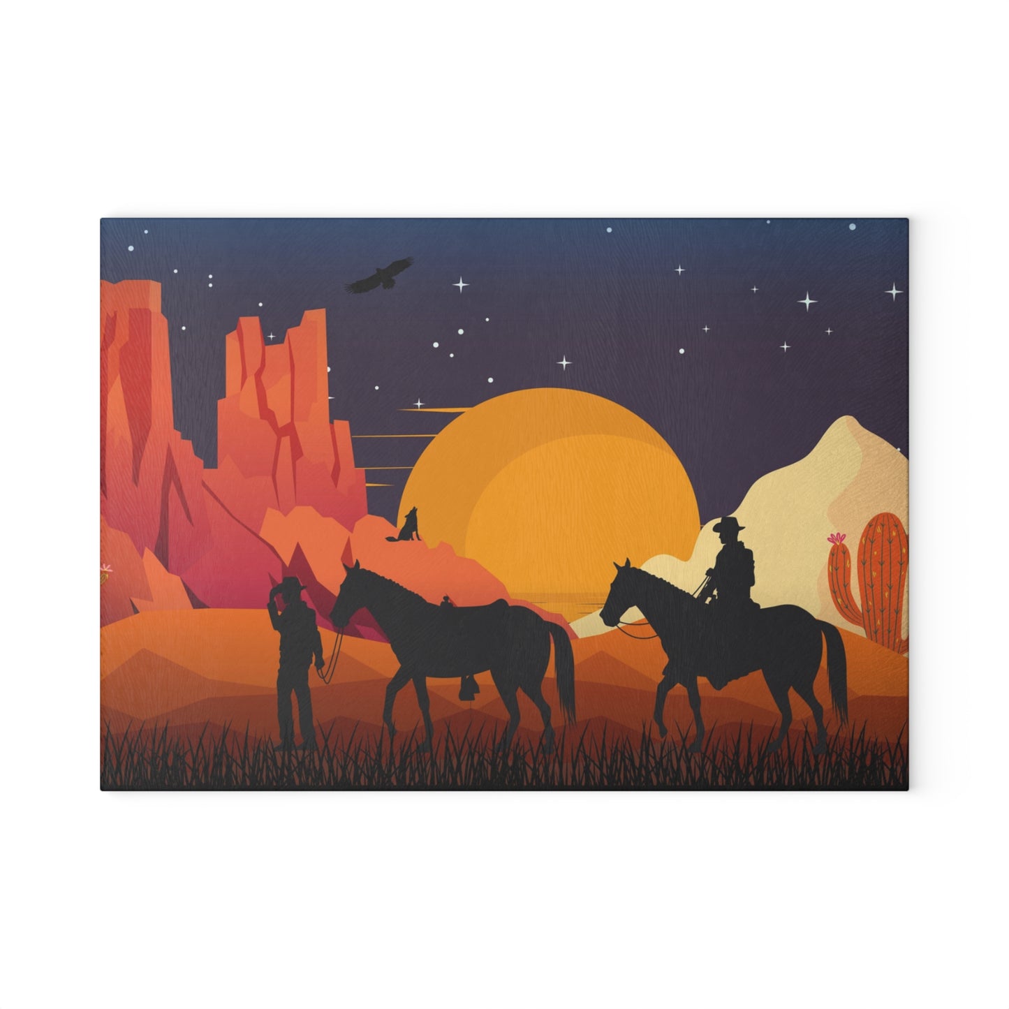 Western Sunset Cutting Board