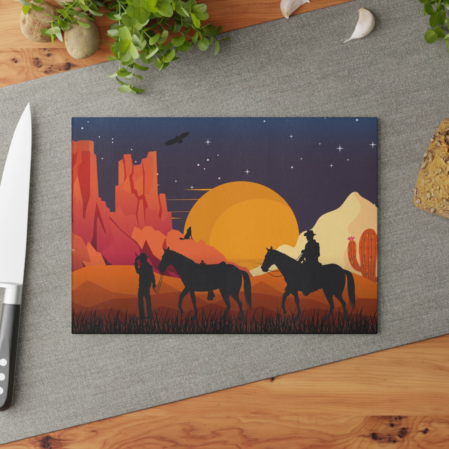 Western Sunset Cutting Board