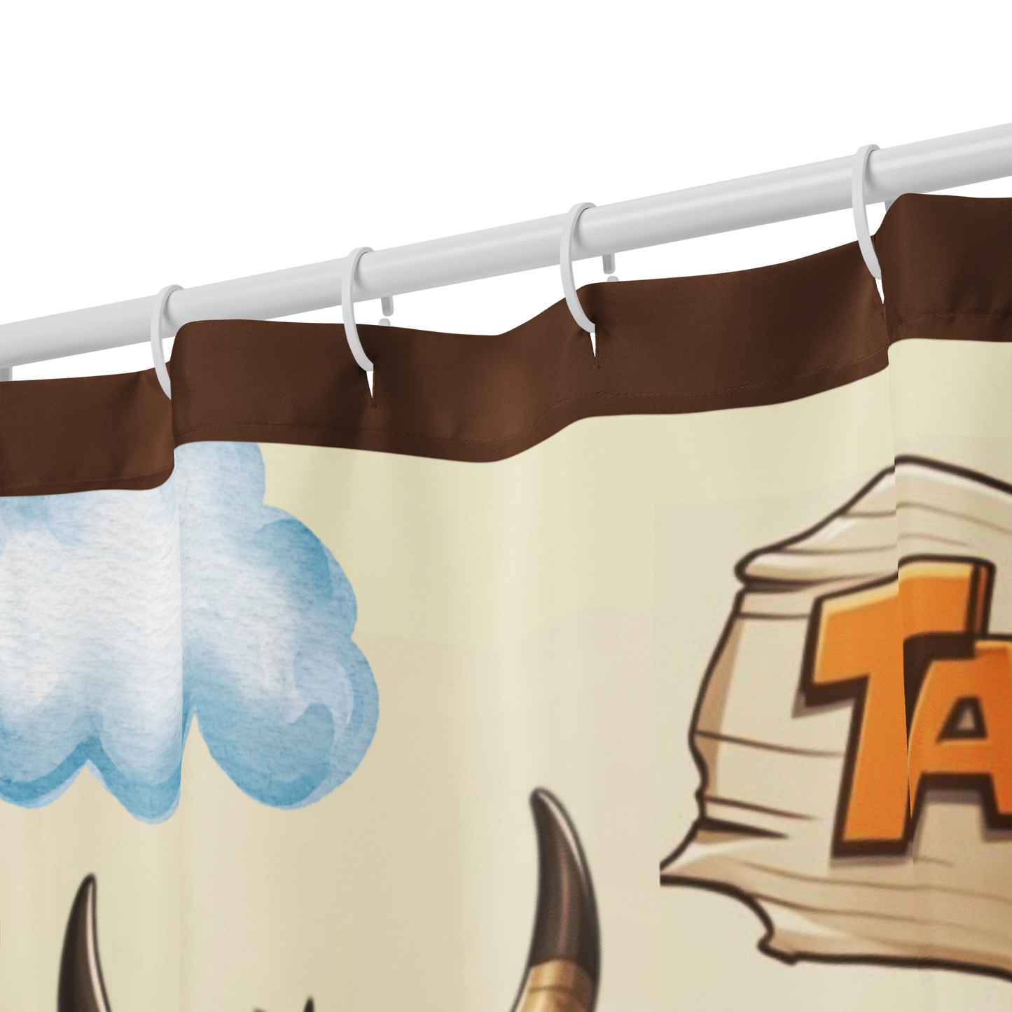 Ta-Da Cow Shower Curtain